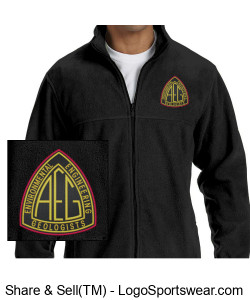 Mens fleece full-zip jacket (embroidered) Design Zoom